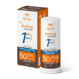 Protetor Solar Facial em Bast�o Darrow Multifuncional Actine One Stick FPS 50 Tom 6 13g