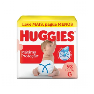 Fralda Huggies Max Protection Tamanho G 92 Unidades