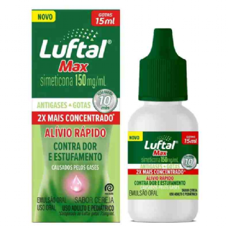 Luftal Max Gotas Simeticona Antigases 150mg/ml 15ml Cereja
