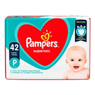 FRALDA PAMPERS SUPER SEC 42UN