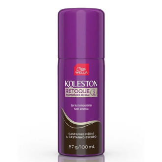 RETOQUE KOLESTON INSTANT�NEO CASTANHO ESCURO SPRAY 100ML