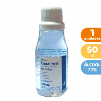 ALCOOL 70 ANTISSEPTICO FARMAX 50ML