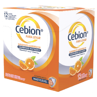 Cebion Vitamina C Para Levar Sabor Laranja 48 Unidades