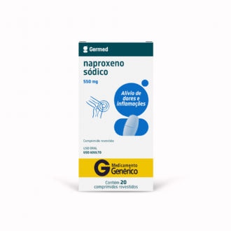 NAPROXENO S�DICO GN GERMED 550MG COM 20 COMPRIMIDOS
