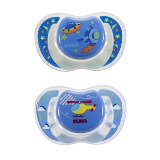 CHUPETA KUKA LUMINA ORTOD�NTICA N2 AZUL 2UN