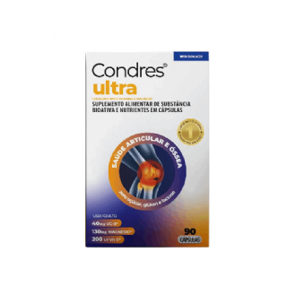 Condres Ultra Col�geno Tipo II 40 mg + Vitamina D 200 UI + Magn�sio 130 mg 90 C�psulas
