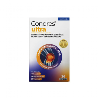 Condres Ultra Col�geno Tipo II 40 mg + Vitamina D 200 UI + Magn�sio 130 mg 30 C�psulas