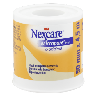 Fita Nexcare Micropore Bege 50MX4,5M 1un