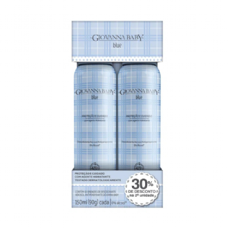 KIT DESODORANTE GIOVANNA BABY AEROSOL BLUE 150ML 2UN