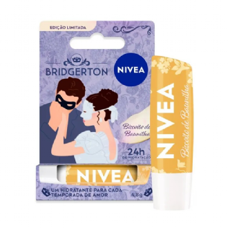 Hidratante Labial Nivea Biscoito de Baunilha Edi��o Limitada Bridgerton 4,8g