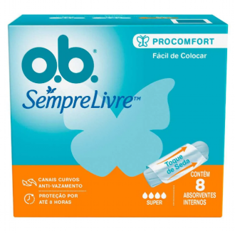 ABSORVENTE INTERNO O.B PROCOMFORT SUPER 8UN