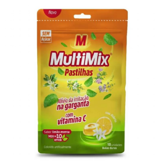 MULTIMIX ADULTO VITAMINA C SABOR LIM�O MENTA 10UN