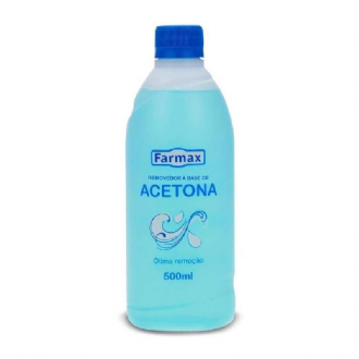REMOVEDOR DE ESMALTE A BASE DE ACETONA FARMAX  500ML