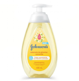 SABONETE LQUIDO JOHNSONS BABY DA CABEA AOS PS CAMOMILA 400ML