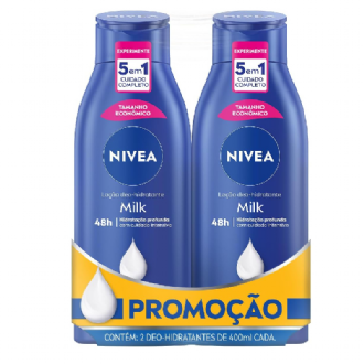 LO��O HIDRATANTE NIVEA MILK 400ML 2UN