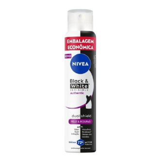 DESODORANTE NIVEA AEROSOL INVISIBLE BLACK & WHITE AUTHENTIC 200ML