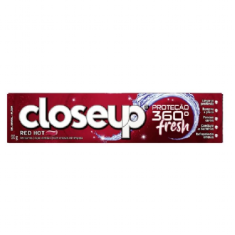CREME DENTAL EM GEL CLOSE UP PROTEO 360 FRESH RED HOT COM 90G