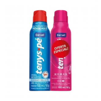 TALCO DESODORANTE TENYS P� BARUEL ORIGINAL + DESODORANTE TENYS P� BARUEL WOMEM 92G