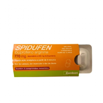 SPIDUFEN 770MG COM 3 COMPRIMIDOS