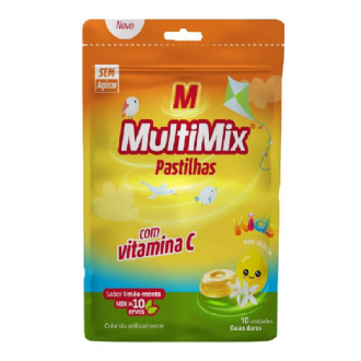 MULTIMIX INFANTIL COM VITAMINA C SABOR LIM�O MENTA 10UN