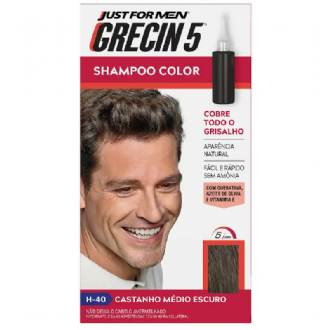 SHAMPOO COLOR GRECIN 5 CASTANHO MEDIO ESCURO