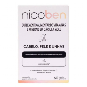 NICOBEN CABELO PELE E UNHA 60 CAPSULAS