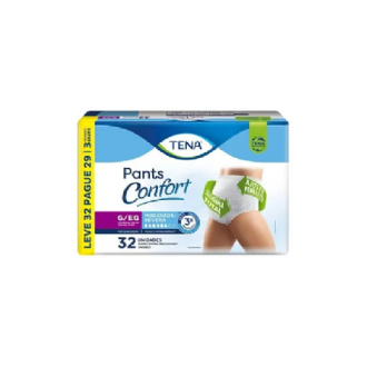 FRALDA GERIATRICA TENA PANTS CONFORT G/EG 32UN