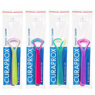 LIMPADOR DE LNGUA CURAPROX 2 UNIDADES CORES SORTIDAS