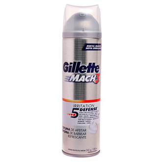 ESPUMA DE BARBEAR GILLETTE MACH3 IRRITATION DEFENSE 245G