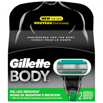CARGA GILLETTE BODY 2 CARTUCHOS