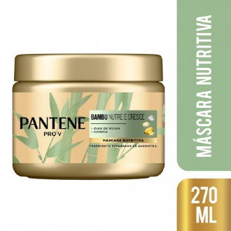 MASCARA DE TRATAMENTO EM CREME NUTRITIVA CAPITAR PANTENE BAMBU COM 270ML