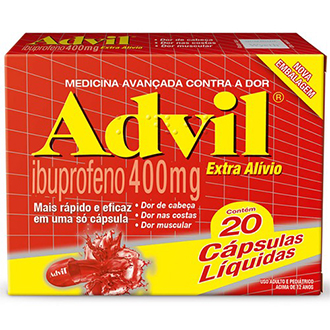 ADVIL EXTRA ALVIO 400MG COM 20 CPSULAS LQUIDAS