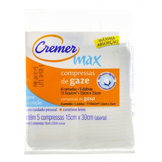COMPRESSA DE GAZE ESTRELA 5 UNIDADES