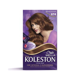 TINTURA KOLESTON KIT 674 WELLA CHOCOLATE ACOBREADO
