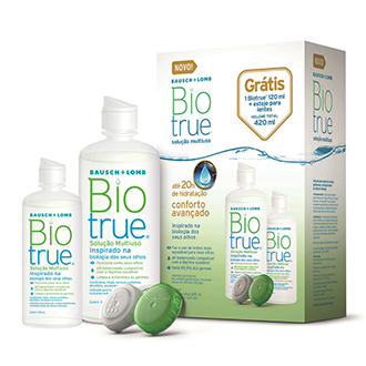 BIOTRUE SOLUO PARA LENTES DE CONTATO 120ML + ESTOJO