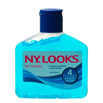 GEL FIXADOR NY. LOOK AZUL MEGA 240G