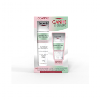 KIT GEL DE LIMPEZA CONCENTRADO EUCERIN DERMOPURE OIL CONTROL 150G + 75G