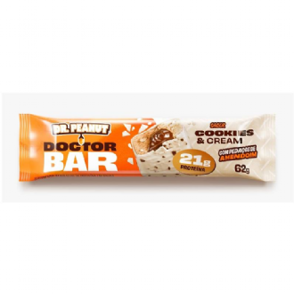 BARRA DE PROTENA DOCTOR BAR SABOR COOKIES & CREAM DR. PEANUT 62G