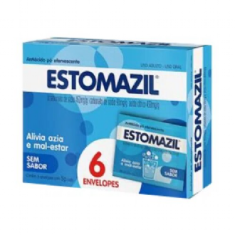 ESTOMAZIL SEM SABOR P EFERVESCENTE 6 ENVELOPES E 5G CADA