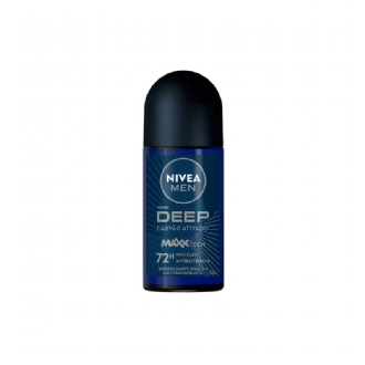 DESODORANTE NIVEA ROLL-ON MEN DEEP CARV�O ATIVADO 50ML