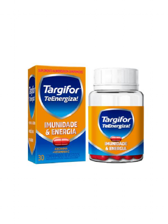 Vitamina C 500mg + Arginina 500mg Targifor TeEnergiza! 30 comprimidos