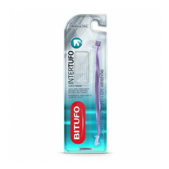 ESCOVA DE DENTE BITUFO INTERTUFO CIL�NDRICA 3 MIL�METROS COM 6 REFIS INTERDENTAIS