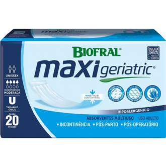 ABSORVENTE GERITRICO MAXI BIOFRAL TAMANHO NICO 20 UNIDADES