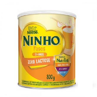 COMPOSTO LCTEO NINHO 3+ ZERO LACTOSE COM 700G