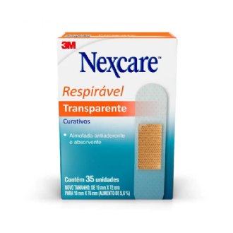 Curativo Nexcare Transparente Respir�vel 35 unidades