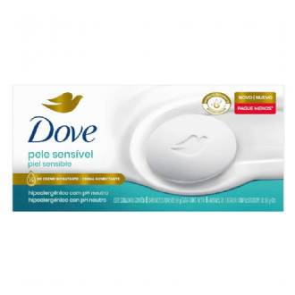 SABONETE  DOVE PELE SENSVEL 90GR 6U