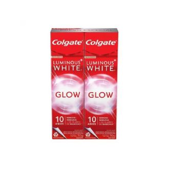 KIT CREME DENTAL COLGATE LUMINOUS WHITE GLOW 2UN 70G CADA