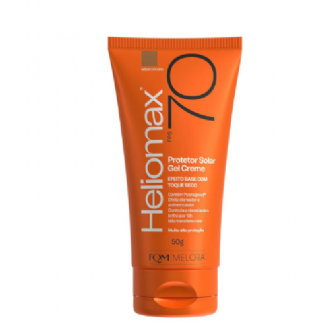 PROTETOR SOLAR FACIAL EM GEL HELIOMAX MEDIO ESCURO FPS70 50GR