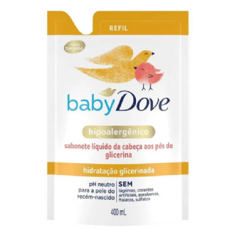 SABONETE L�QUIDO DOVE BABY HIDRATA��O GLICERINADA DA CABE�A AOS P�S REFIL 400ML