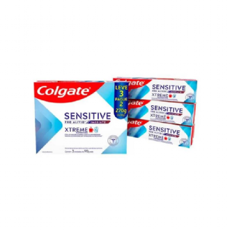 Kit Creme Dental Colgate Sensitive Pro Al�vio Imediato Xtreme 3 Unidades 90g Cada